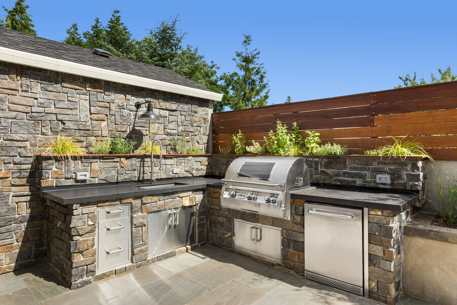 Outdoor Kitchen Construction by Affordable Pools and Spas LLC